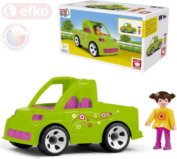 Efko Igráček multigo zestaw auto z ogrodniczką w pudełku