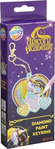 Malowanie diamentowe – brelok Jednorożcza Akademia MOXY