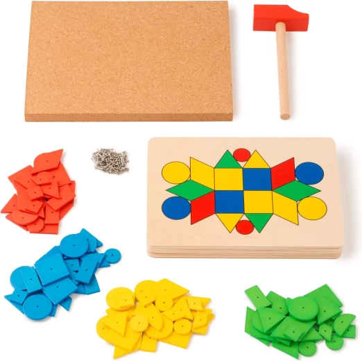 Toys for Life wbijana mozaika z figurami geometrycznymi