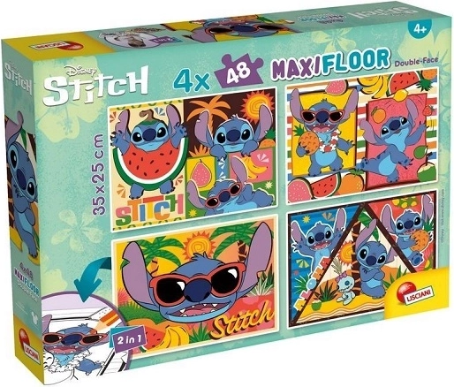 Lisciani Disney maxi puzzle podłogowe 4x48 Stitch