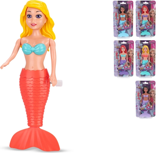 Mermaid Stars lalka syrenka z mechanizmem nakręcania 18,5 cm