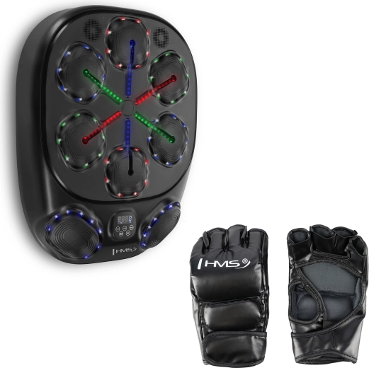 Elektroniczna tarcza bokserska z LED, Bluetooth i rękawicami HMS TB10