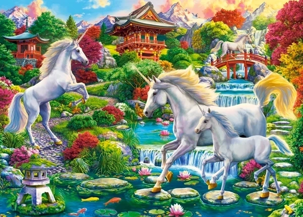 Puzzle 260 Unicorn Garden – ogród jednorożców