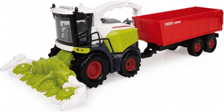 Kombajn z przyczepą