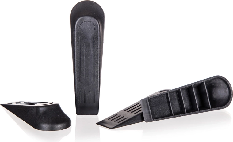 Klin do drzwi, zestaw 4 szt., czarny