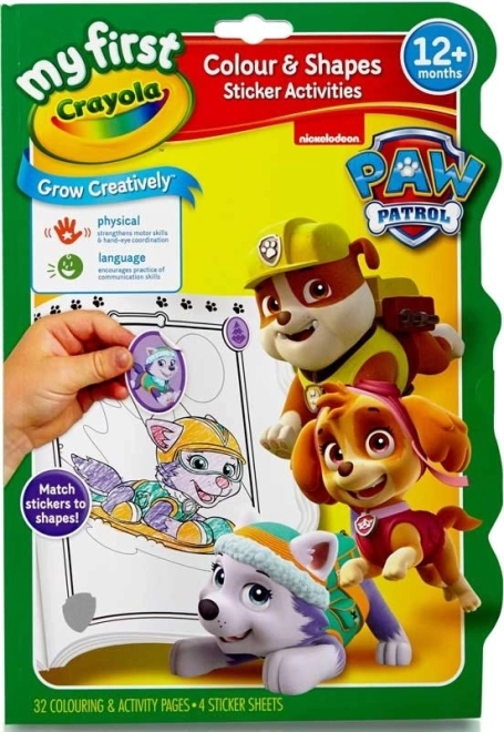 Crayola kolorowe kształty i kolory PAW PATROL – aktywna kolorowanka