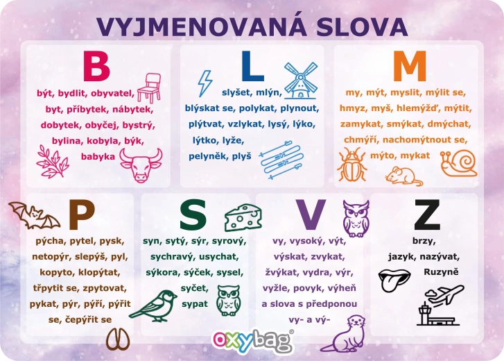 Karta edukacyjna A4 – wyrazy pochodne/wyrazy z „y” (motyw Motyl) - 1 sztuka