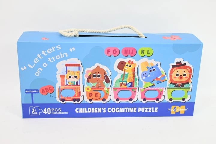 Puzzle dla dzieci z motywem pociągu (40 elementów)
