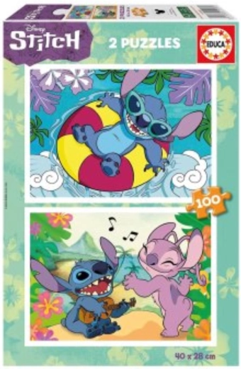 Puzzle Educa Stitch 2×100 elementów