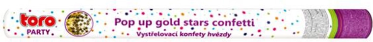 Konfetti strzelające 60 cm – złote gwiazdki