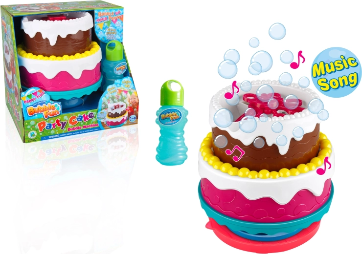 Bubble Fun bąbelkowy tort urodzinowy z melodią i światłem