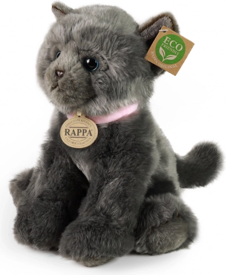 Rappa pluszowy kot szary 25 cm eco-friendly