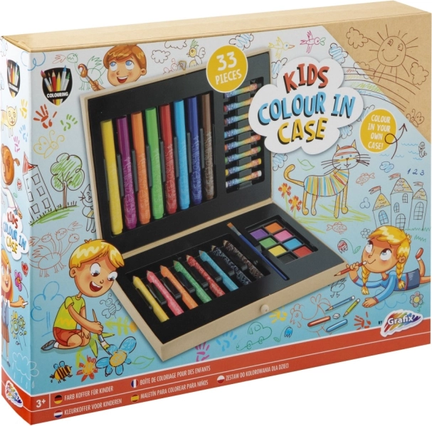 Dziecięcy malarski kuferek 33 elementy