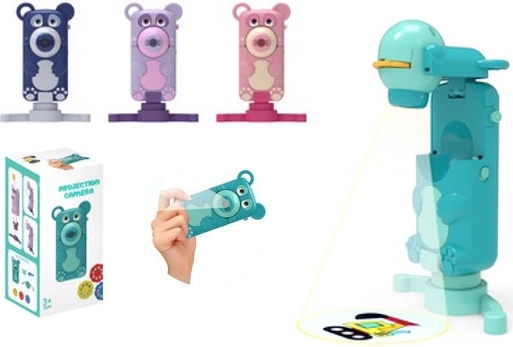 Składany projektor do rysowania 2w1 w kształcie misia