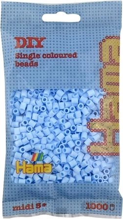 Hama Midi koraliki do prasowania pastelowy niebieski 1000 szt.