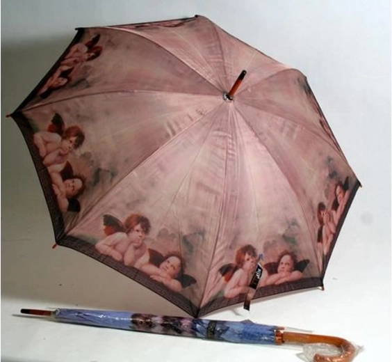 Duży parasol z motywem aniołków