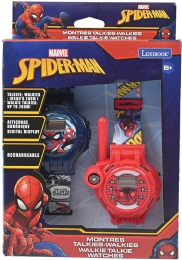 Dziecięcy zegarek z krótkofalówką MARVEL SPIDER-MAN od Lexibook, zasięg 200 m