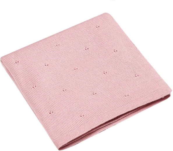 Kocyk merino NANNA Apollo Pink