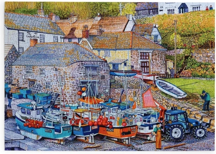 House of Puzzles Port rybacki – puzzle z 500 dużymi elementami