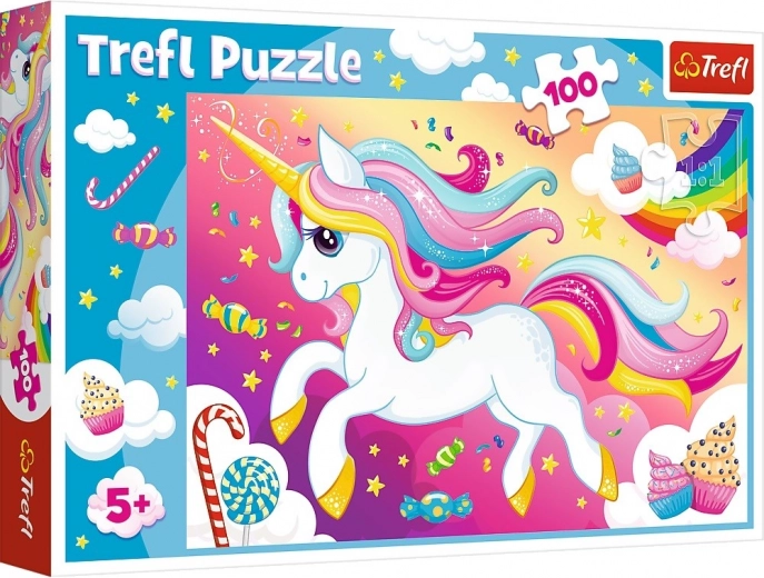 Puzzle 100 elementów Piękny Jednorożec Trefl