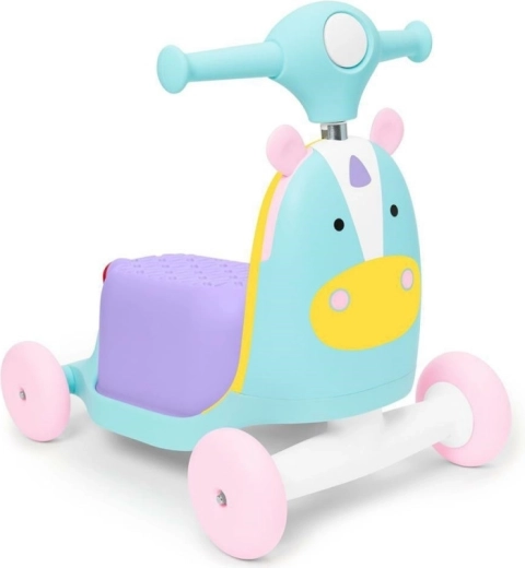 Skip Hop Zoo 3w1 jeździk i hulajnoga jednorożec