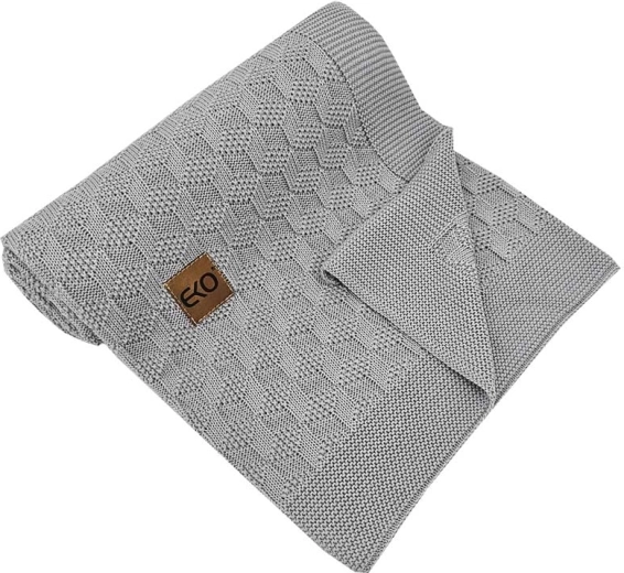 EKO bambusowy kocyk Light Grey 80 × 100 cm