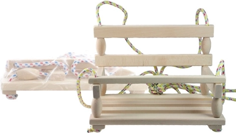 Drewniana huśtawka – naturalna