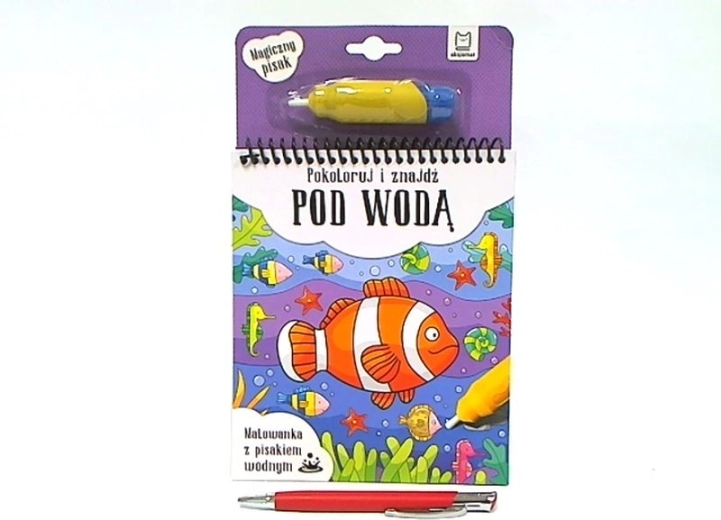 Malow magiczna wodna kolorowanka z wodnym pisakiem – Koloruj pod wodą