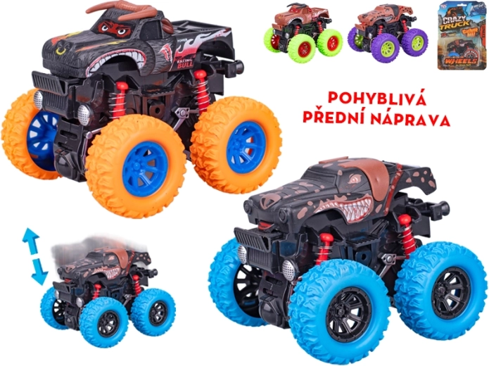 Crazy Truck monster truck na napęd cierny 9 cm
