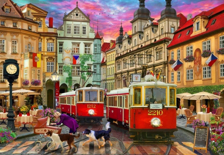 Bluebird puzzle Praska tramwaj 1000 elementów