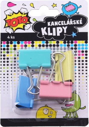 Klipy biurowe 32 mm, zestaw 4 szt.