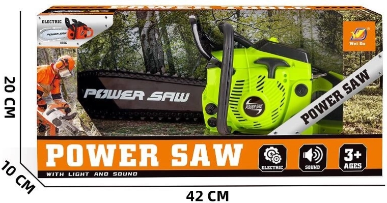 Dziecięca piła łańcuchowa ze światłem i dźwiękiem