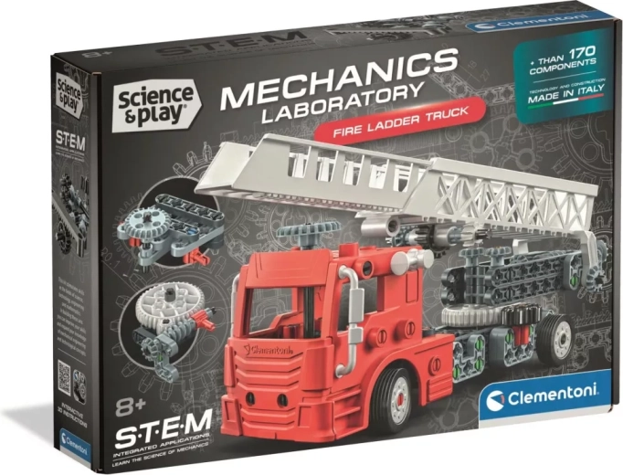 Clementoni Science&Play Laboratorium mechaniczne Wóz strażacki z drabiną