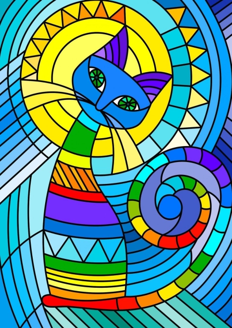 Puzzle Ornamenty kot 1000 elementów ENJOY