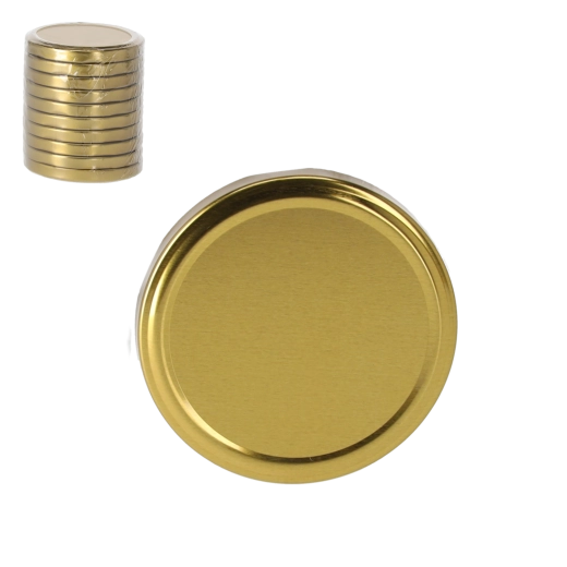 Zestaw złotych zakrętek 82 mm (10 szt.)