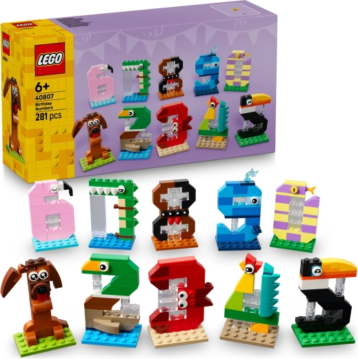 LEGO urodzinowe cyferki ze zwierzątkami