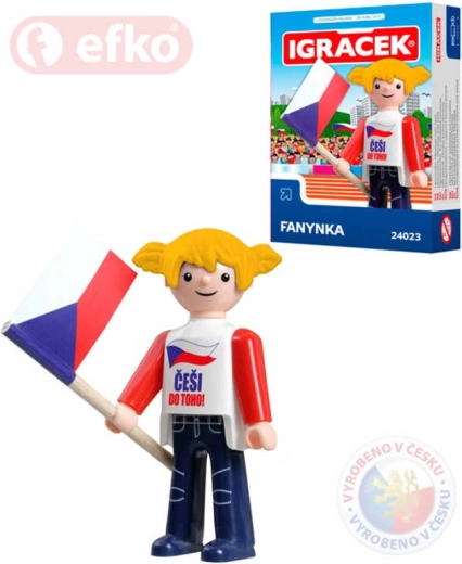 Igráček – hokejowa fanka, figurka 7,5 cm w pudełku