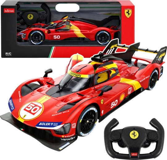 Rastar Ferrari 499P auto RC 1:24 czerwone