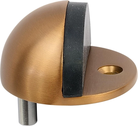 Stoper do drzwi ze stali nierdzewnej z miedzianym wykończeniem 43 × 24 mm
