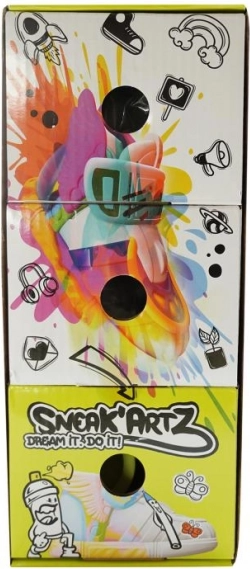 Sneak’Artz kreatywny zestaw do projektowania mini tenisówek z akcesoriami