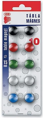 Magnesy 15 mm, zestaw 10 szt.