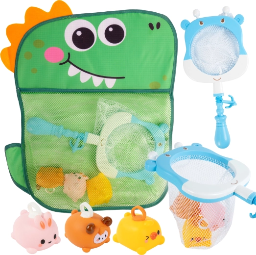 Zabawki do wanny z wędką i torbą krokodyl