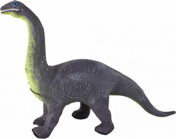 Duża figurka dinozaura brachiozaur z dźwiękiem 33 cm szara