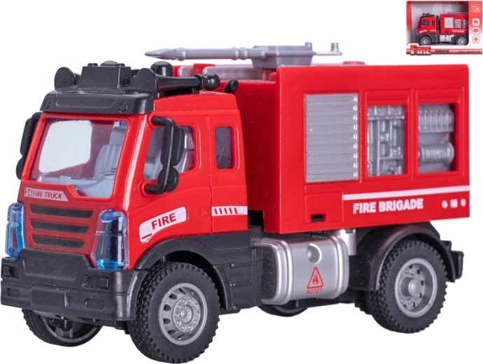 Wóz strażacki z wodną armatką 12 cm, napęd typu pull-back