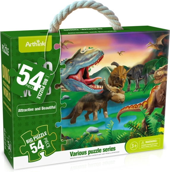 Maxi puzzle z dinozaurami, 54 elementów