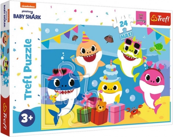 Puzzle 24 Maxi Wesołe Baby Shark