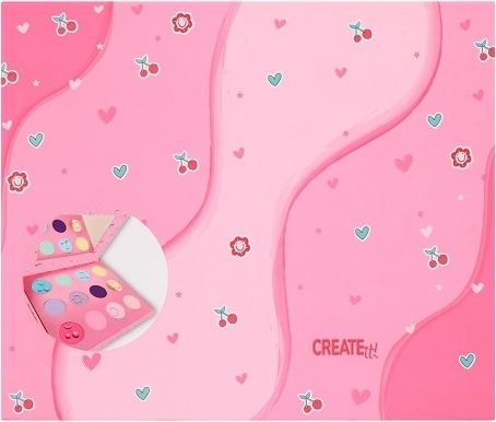 Create It! pastelowa paletka cieni do powiek z lusterkiem (12 odcieni)