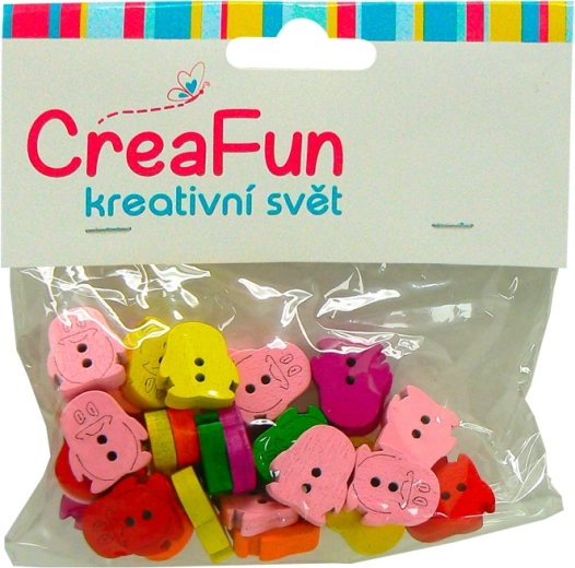 Drewniane koraliki ołówki 14 × 15 mm, 30 szt.