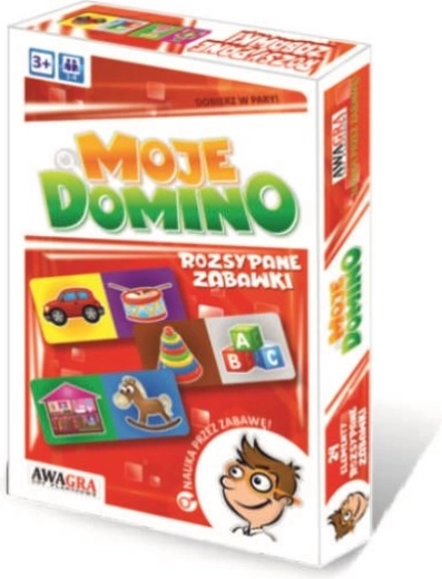 Moje domino – porozrzucane zabawki