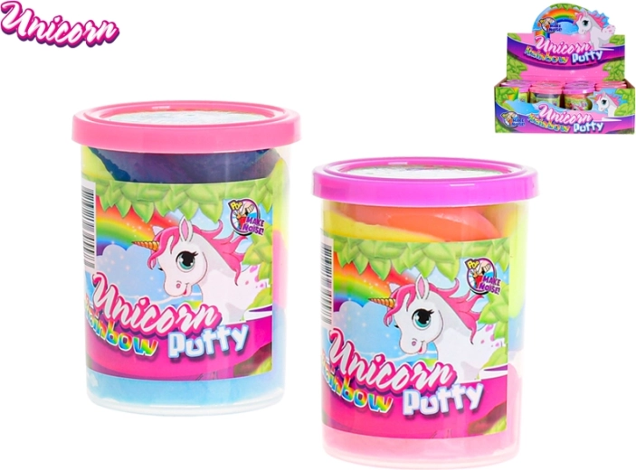 Tęczowa pierdząca masa Unicorn w kubeczku